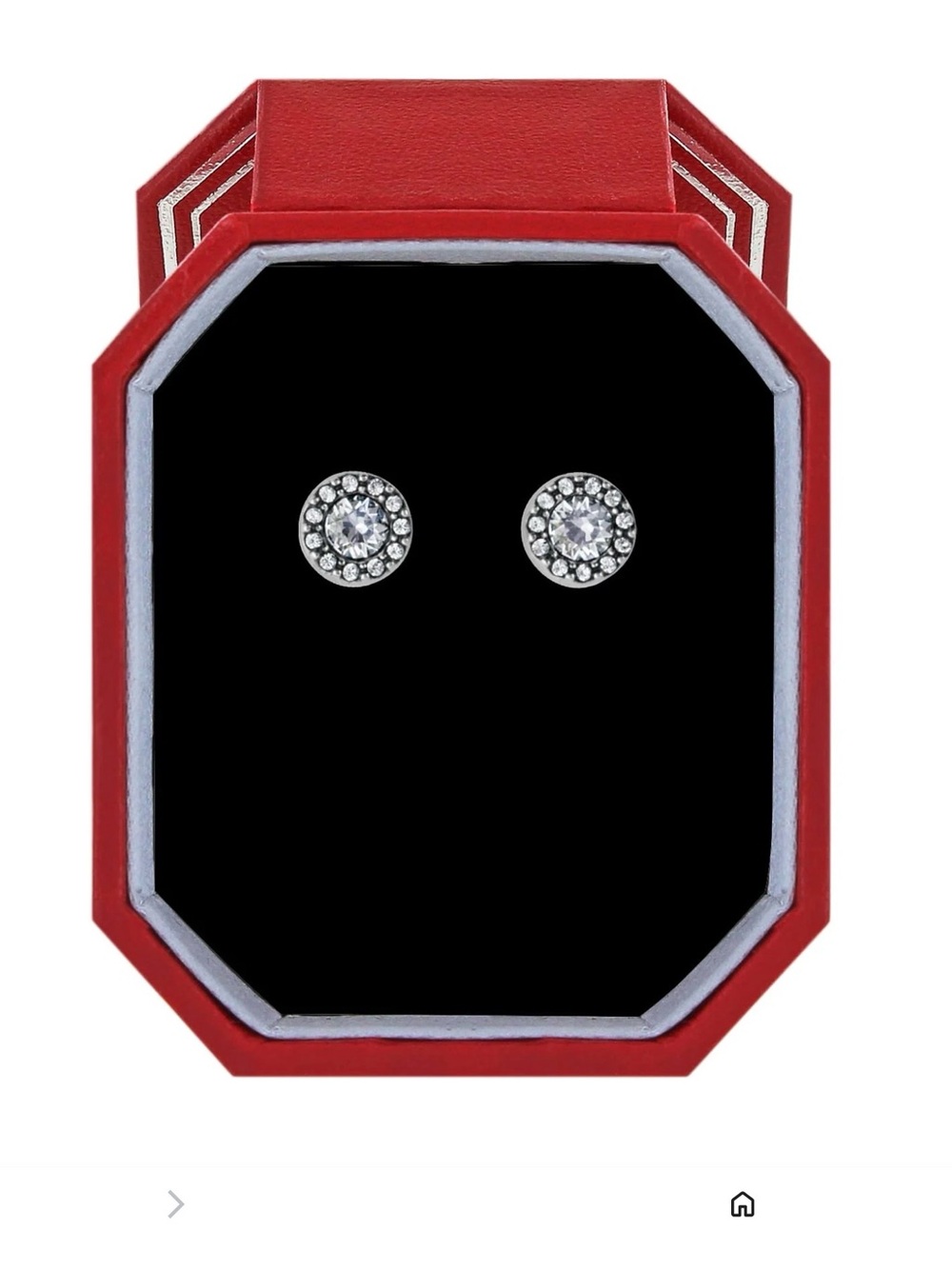 New in Box Brighton Illumina Solitaire Post Earrings